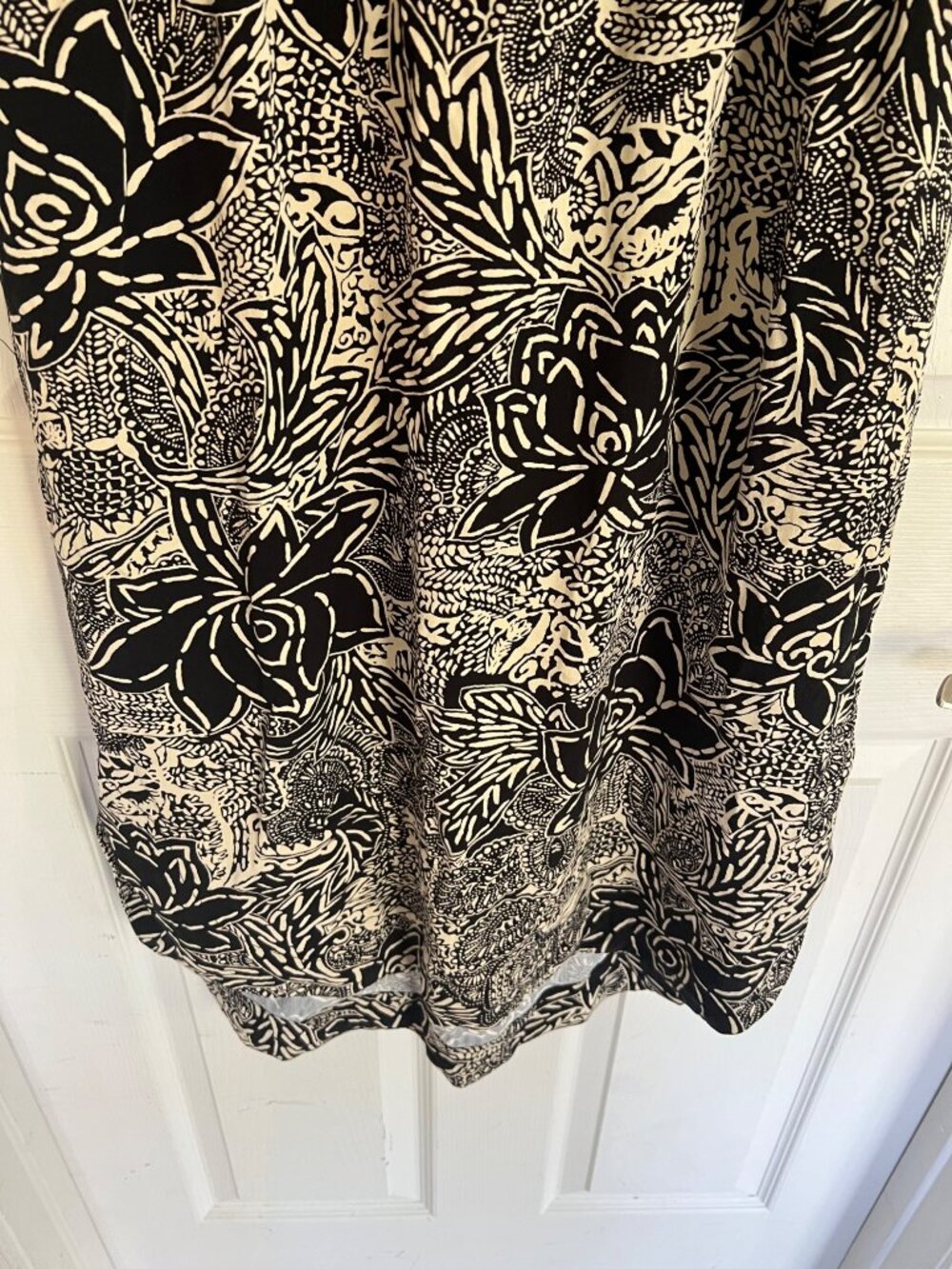 Holding Horses Suraja Black Dress Lotus Floral Crochet Lace Anthropologie sz 6 - Picture 3 of 10